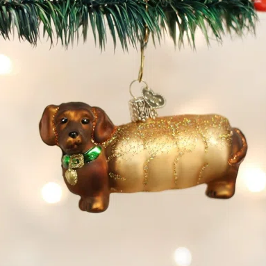 Glass Ornament - Wiener Dog