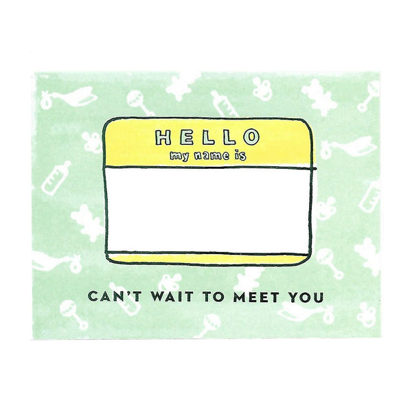 Greeting Card – Can't Wait to Meet You Baby