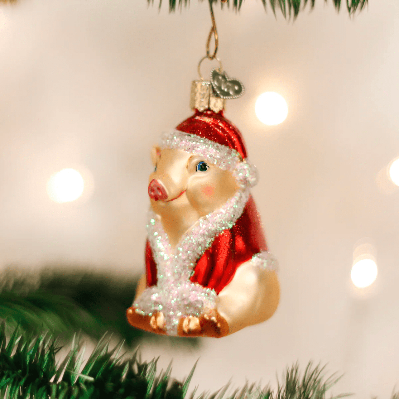 Drake General Store - Old World Christmas Glass Ornament - Christmas Ham