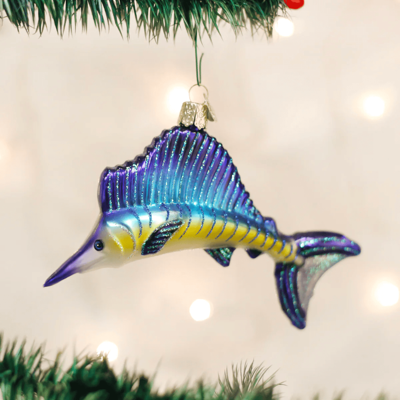 Drake General Store - Glass Ornament - Sailfish Old World Christmas 