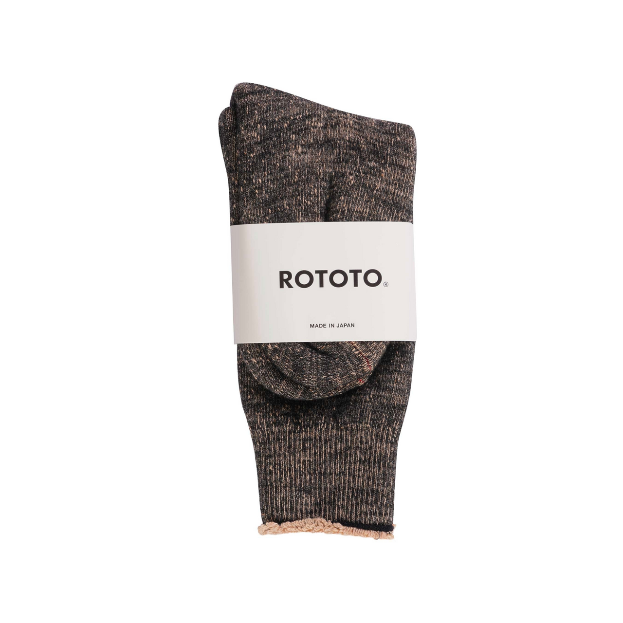 Drake General Store - RoToTo Double Face Crew Socks - Black/Brown