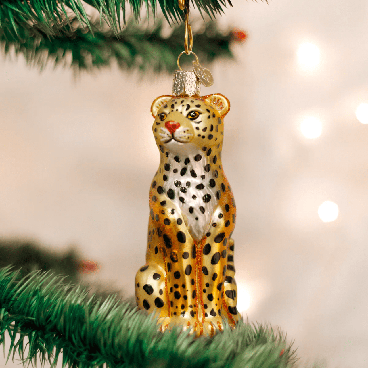 Drake General Store - Old World Christmas Glass Ornament - Leopard