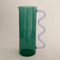 Drake General Store - Sophie Lou Jacobsen Wave Pitcher - Teal w/ Lilac