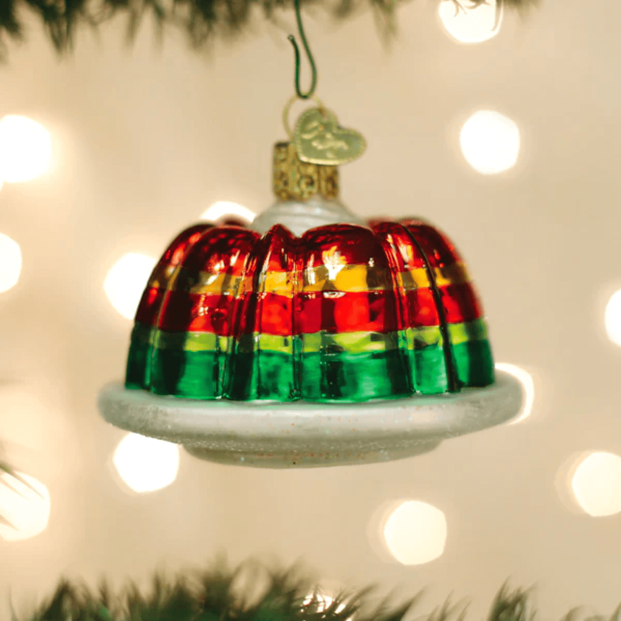 Drake General Store - Old World Christmas Glass Ornament - Festive Gelatin Mold