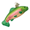Drake General Store - Old World Christmas - Glass Ornament - Rainbow Trout