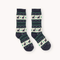 Drake General Store - POKOLOKO Alpaca Socks - Holiday Stripe - Black - S/M