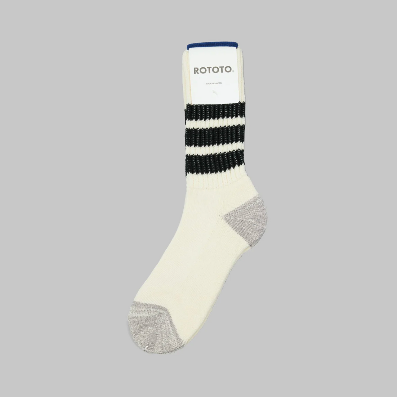 Drake General Store - RoToTo Ribbed Old School Crew Socks - Black