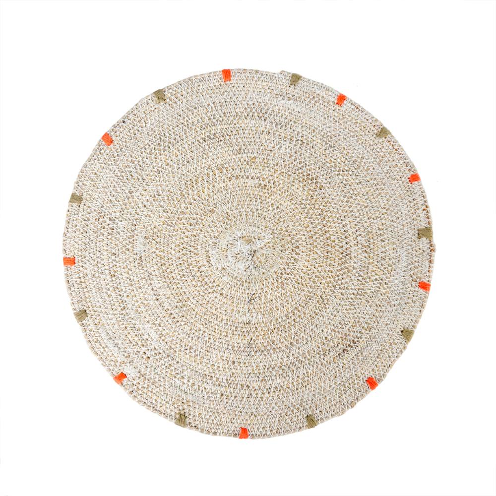 Drake General Store - Indaba Cassia Seagrass Placemat White