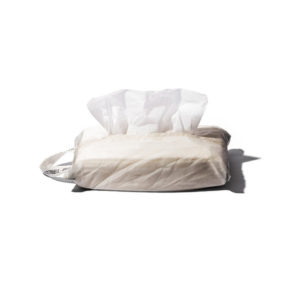 Vintage Parachute Tissue Cover - White