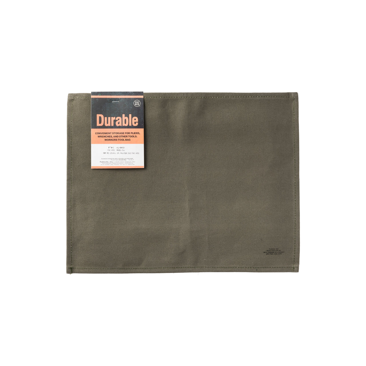 Drake General Store - PUEBCO Waxed Cotton Placemat - Green