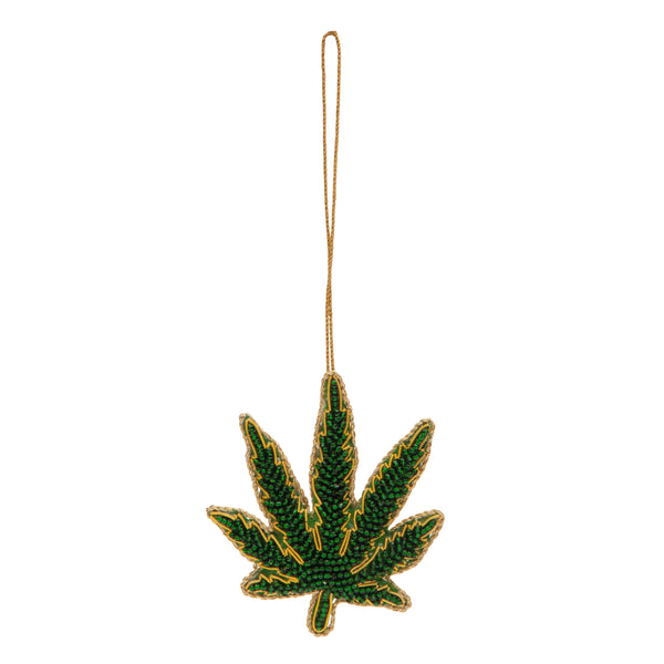 Drake General Store - Embroidered Ornament - Canna Leaf