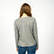Women's Long Sleeved Relaxed Fit Tee - Polka Dot Greymix