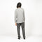 Men's Long Sleeved Relaxed Fit Tee - Polka Dot Greymix