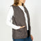 Drake General Store - TAION Military Zip V Neck Down Vest - Charcoal