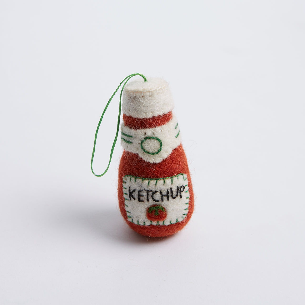 Drake General Store - Felt Ornament - Ketchup Bottle