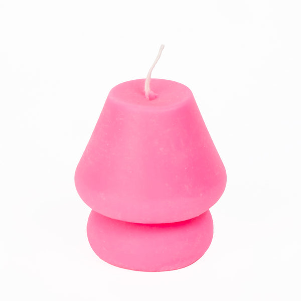 Shroom Lamp Candle - Neon Pink