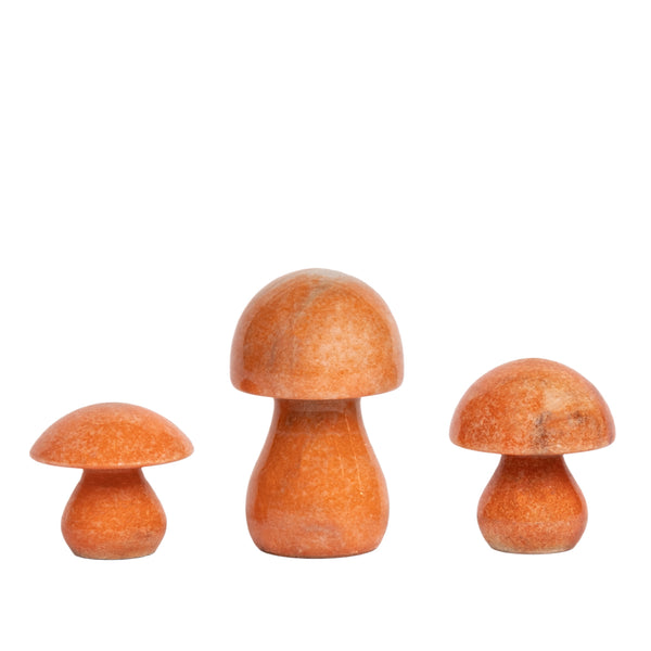Stone Mushroom Trio - Pink