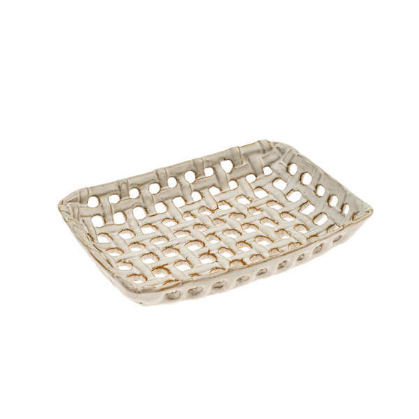 Drake General Store - Porcelain Basket Tray Small