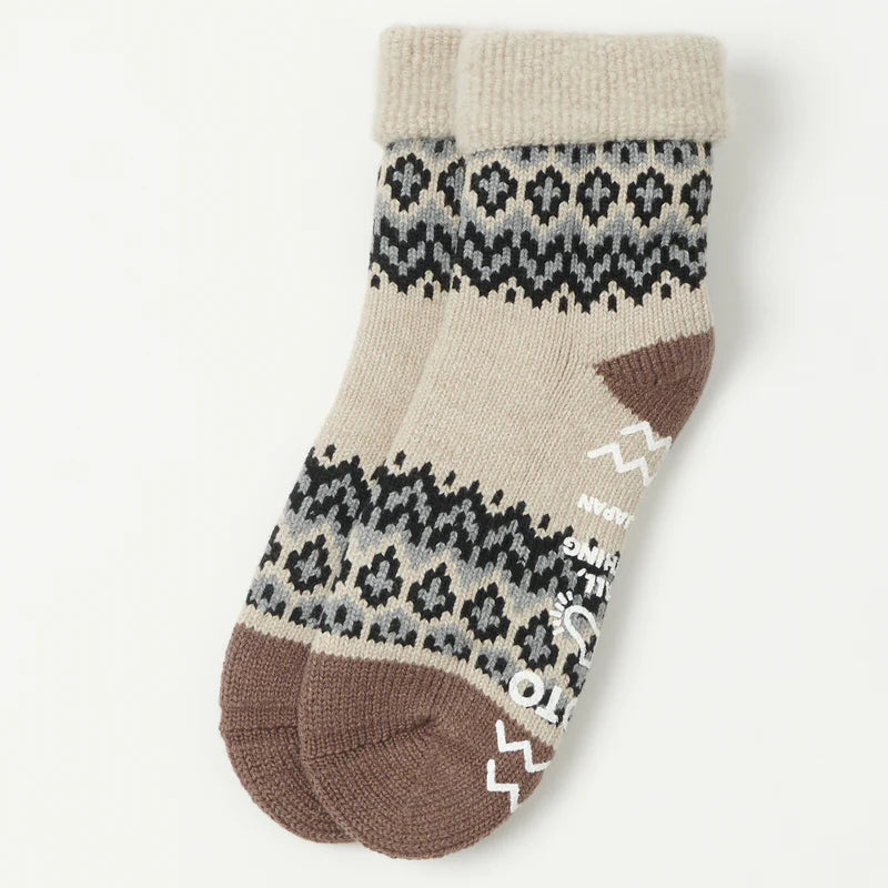 Comfy Room Socks "Nordic" - Ivory