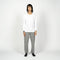 Men's Long Sleeved Relaxed Fit Tee - White