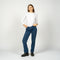 Women's Long Sleeved Relaxed Fit Tee - White