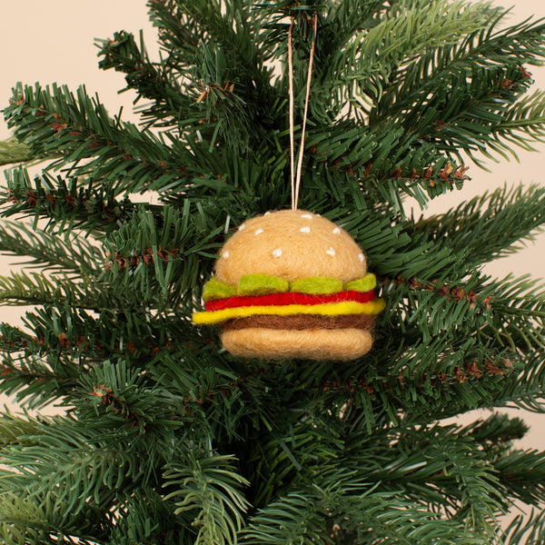 Drake General Store - Felt Ornament - Hamburger