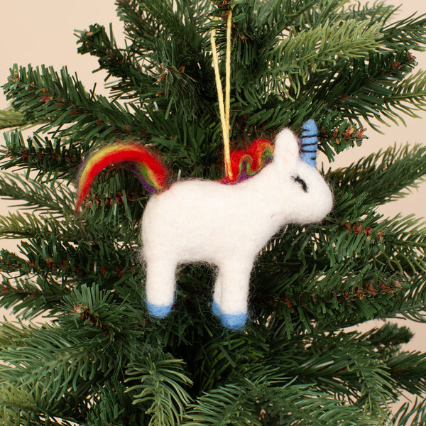Drake General Store - Felt Ornament - Unicorn