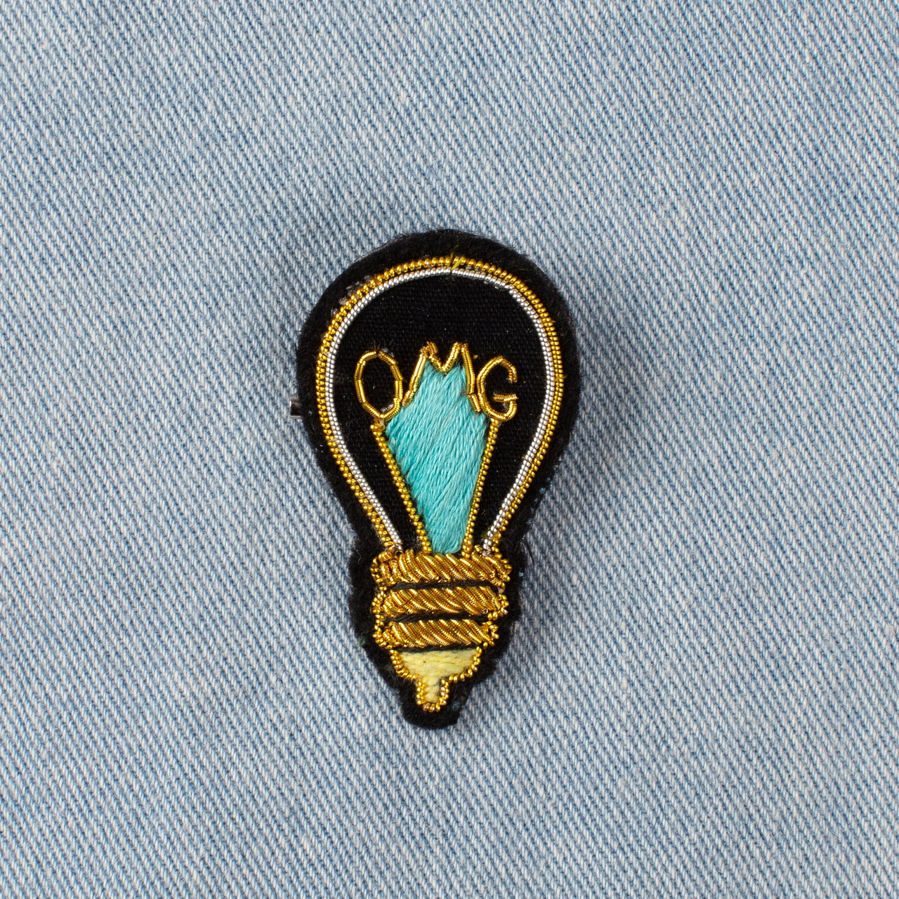 Embroidered Pin - OMG