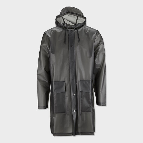 Hooded Coat - Foggy Black