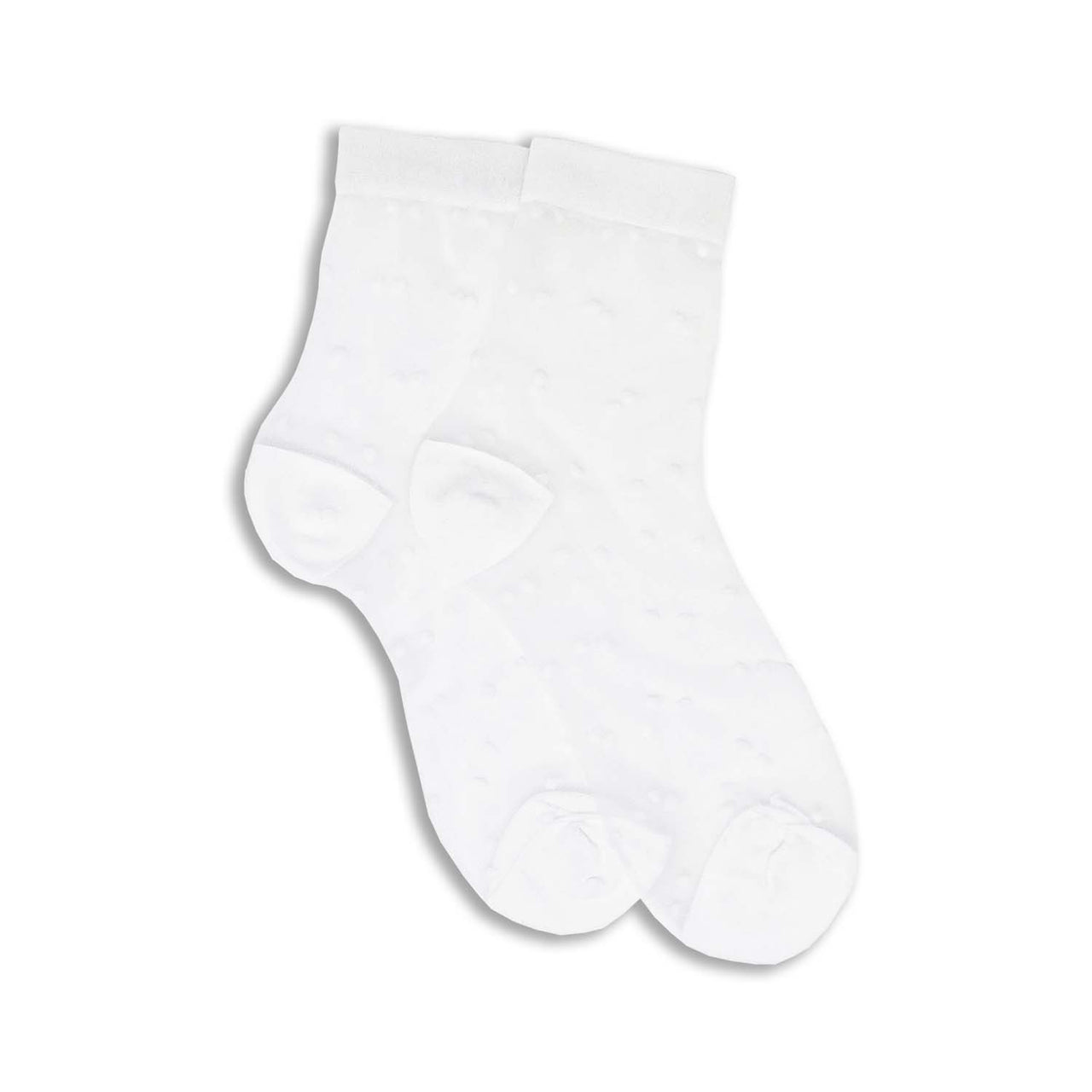 Drake General Store - XS Sheer Dot Socks - White
